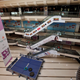 An empty shopping mall in Ahmedabad after Gujarat state government banned public gatherings to avoid the spread of Covid-19.